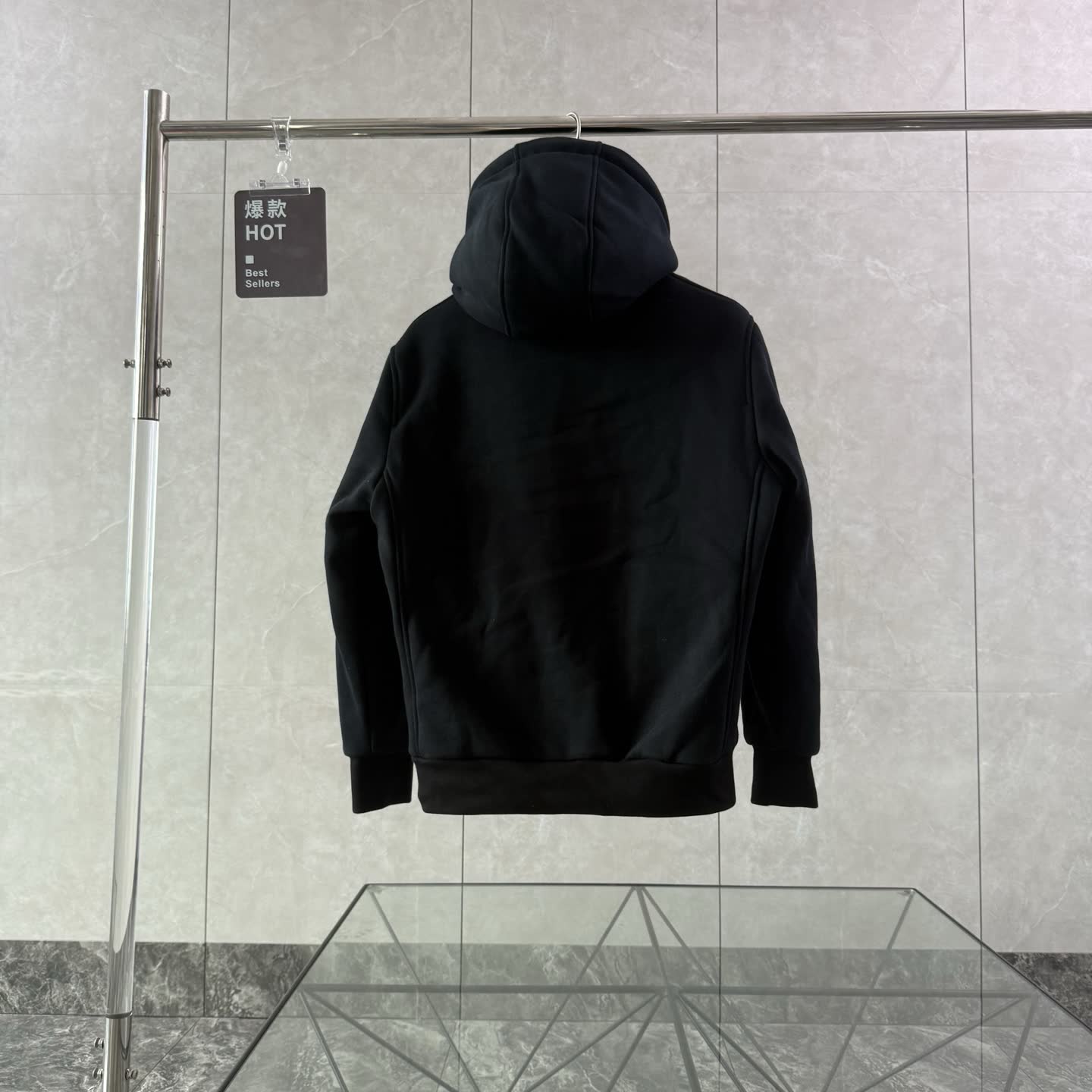 Moose Knuckles Shearling-Lined Zip Hoodie Moose Knuckles Shearling-Lined Zip Hoodie